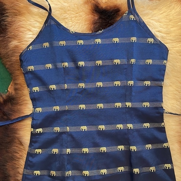 Rossukon Thai Silk‎ Spaghetti Strap Dress - Picture 2 of 9